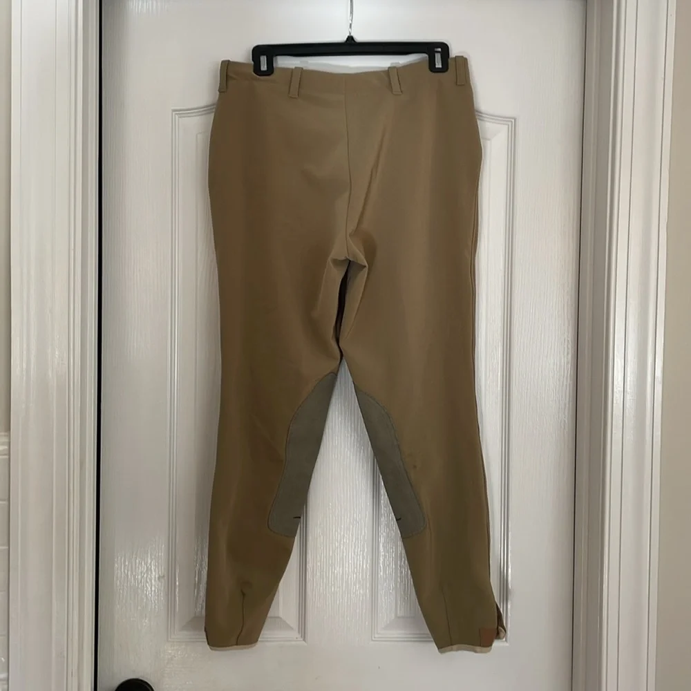 TuffRider Side Zip Breeches Beige Tan Ladies Size 30 - Picture 4 of 5